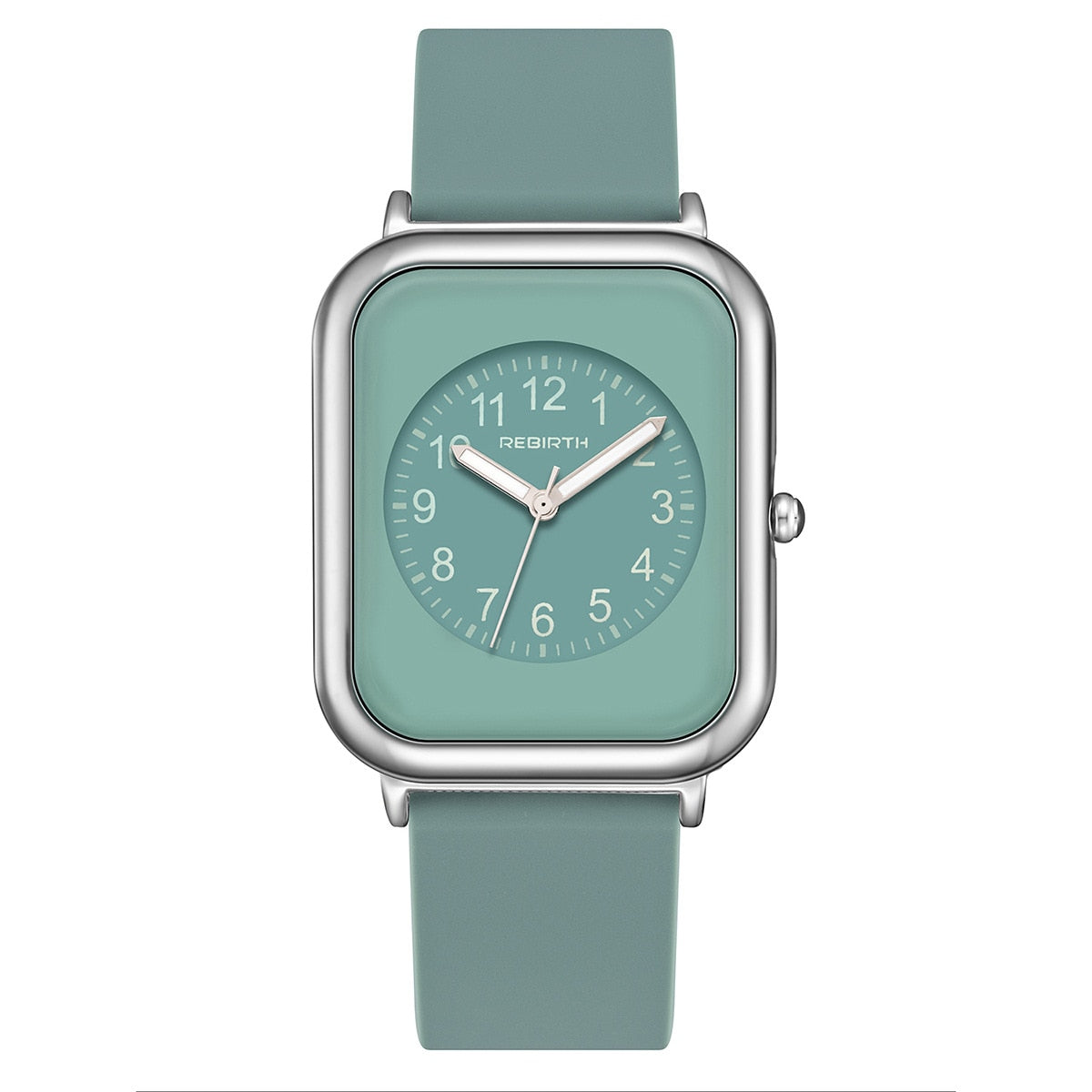 REBIRTH Hot Sell Fashion Women Silicone Japan Movement Quartz Wrist Watch For Ladies Waterproof Female Clock Women Watches 2023